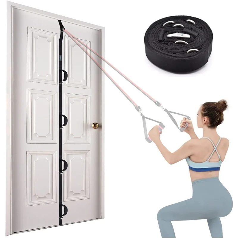 Door Anchor Strap for Resistance Band Exercises Multi Point Anchor Gym Attachment for Home Fitness Strength Training Attachment