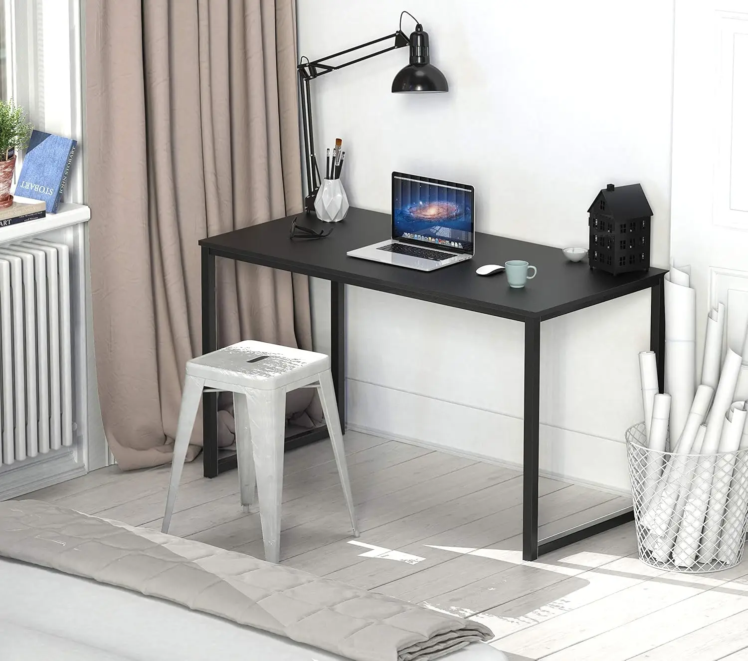 Home Office 40-Inch Computer Desk, Black