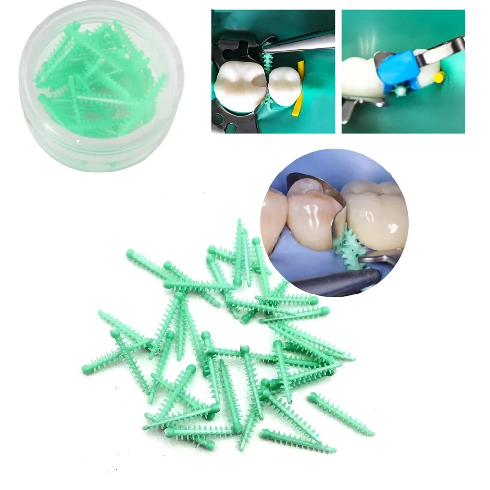 

40Pcs Dental Interdental Wedges Kit Soft Silicone/Plastic Teeth Gap Cleaners Oral Care Tools for Dentists & Home Use