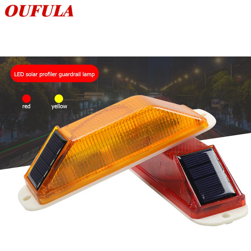 1/2Pcs LED Solar Strobe Warning Lamp Rechargeable Solar Night Driving Traffic Safety Caution Light Chip Control Auto Accessories