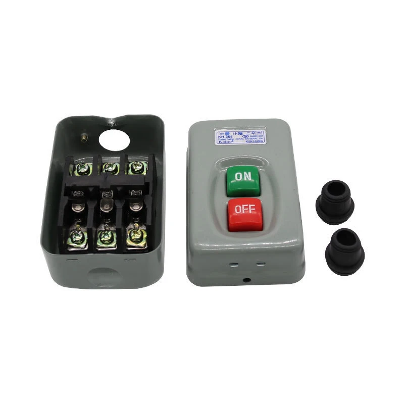 

Новая трехфазная однофазная кнопка запуска двигателя KH-305 S 15A 30A Пряжка питания S