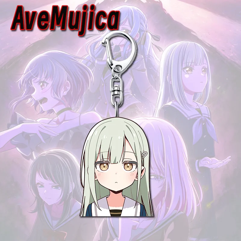 5шт аниме BanG Dream! Брелок с героями мультфильмов Тогава Сакико Вакба Муцуми, акриловый кулон, брелок для ключей, ювелирные изделия, украшения для рюкзака, подарки