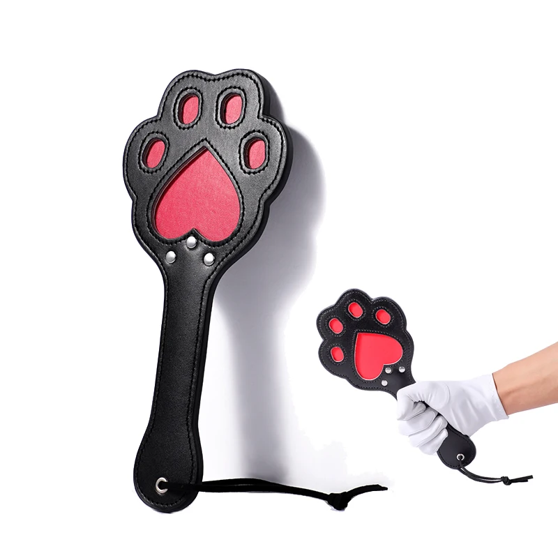 BLACKWOLF Cute BDSM Spanking Paddle Beat Cat Claw Sex Paddle Slave Kinky SM Products Bondage Whip Sex Toys for Couples Games