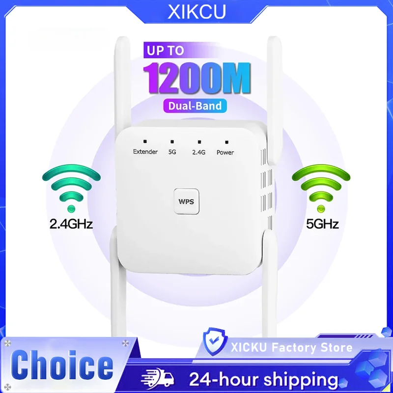 

1200 Мбит/с 5 ГГц беспроводной повторитель Wi-Fi усилитель 2,4G/5 ГГц усилитель сигнала Wi-Fi расширитель маршрутизатора сеть Wlan Wi-Fi Repetidor