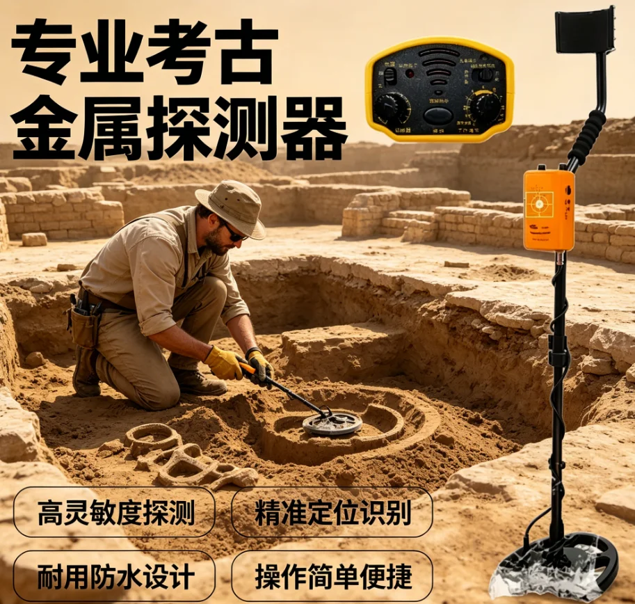 Precise Handheld Metal Detector for Treasure Hunt Outdoor Archaeology Gold Silver Small Size Industrial Metal Detectors LYH