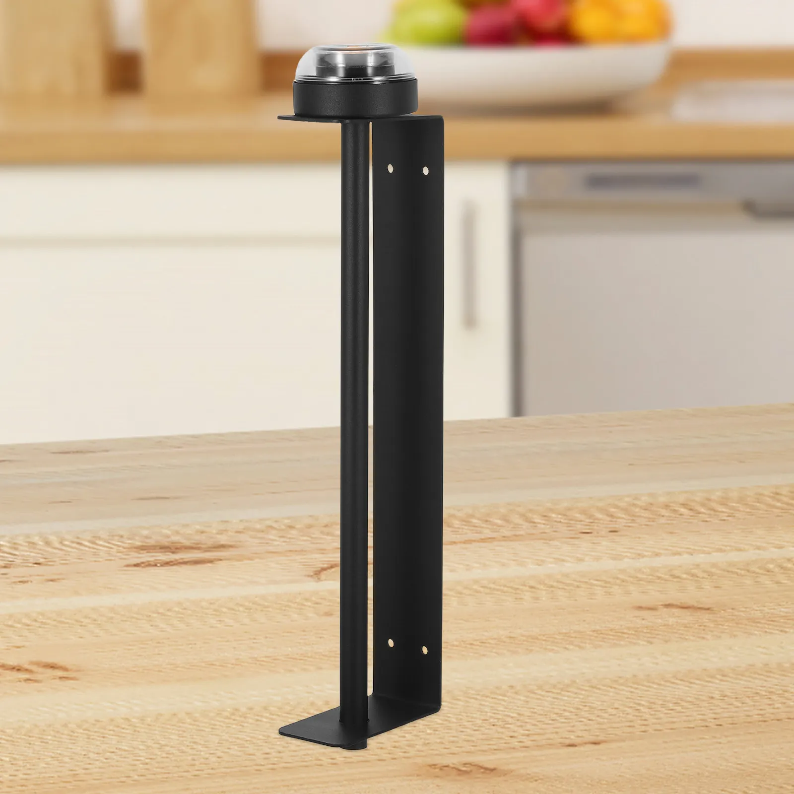 Supermarket Grocery Bag Roll Holder Heavy-Duty Metal Produce Bag Dispenser Space Saving Hanging Organizer for Retail Grocery
