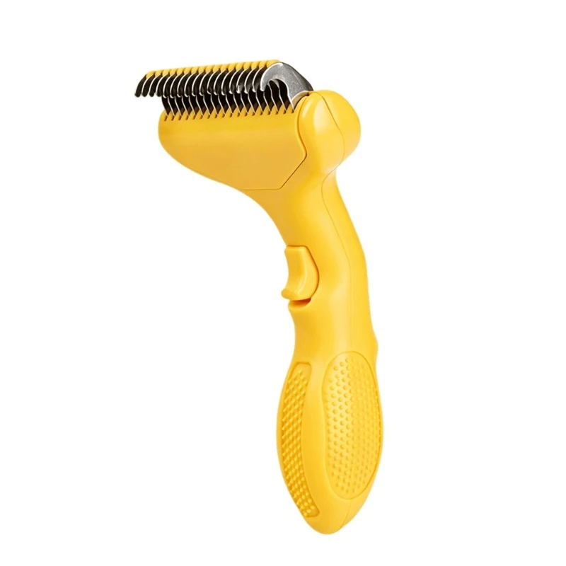  Routine Brushing Comb with Textured Handle and Metal Teeth Design