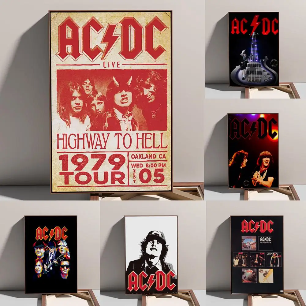 

ACDC Poster Prints Oil Painting Mural Living Room Home Decoration Party Evening Cover