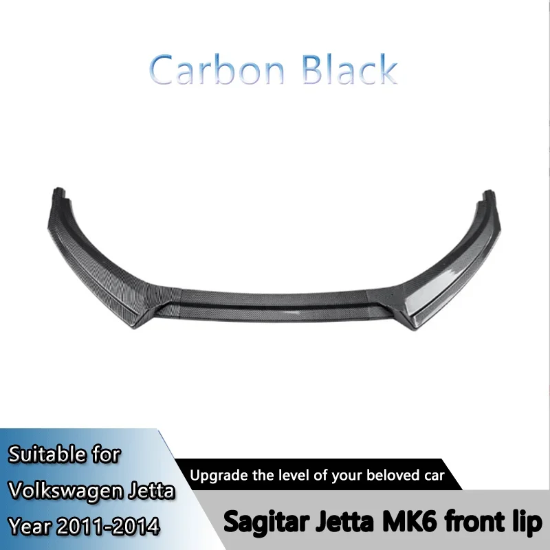 مناسبة للمصد الأمامي لسيارة Volkswagen Jetta Sagitar MK6 2011-14، والشفة الأمامية، والمجرفة الأمامية، وتعديل المفسد #6