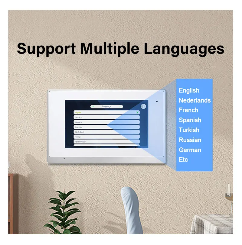 4 Wires Video Doorbell  Smart Home Life Wireless  Multiple Language