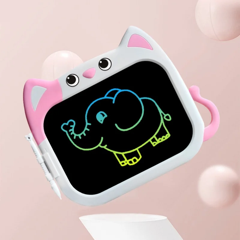 10inch/25.4cm LCD Writing Drawing Tablet Toys for Kids Cartoon Cat Children Montessori Learning Educational Toy Birthday Gifts
