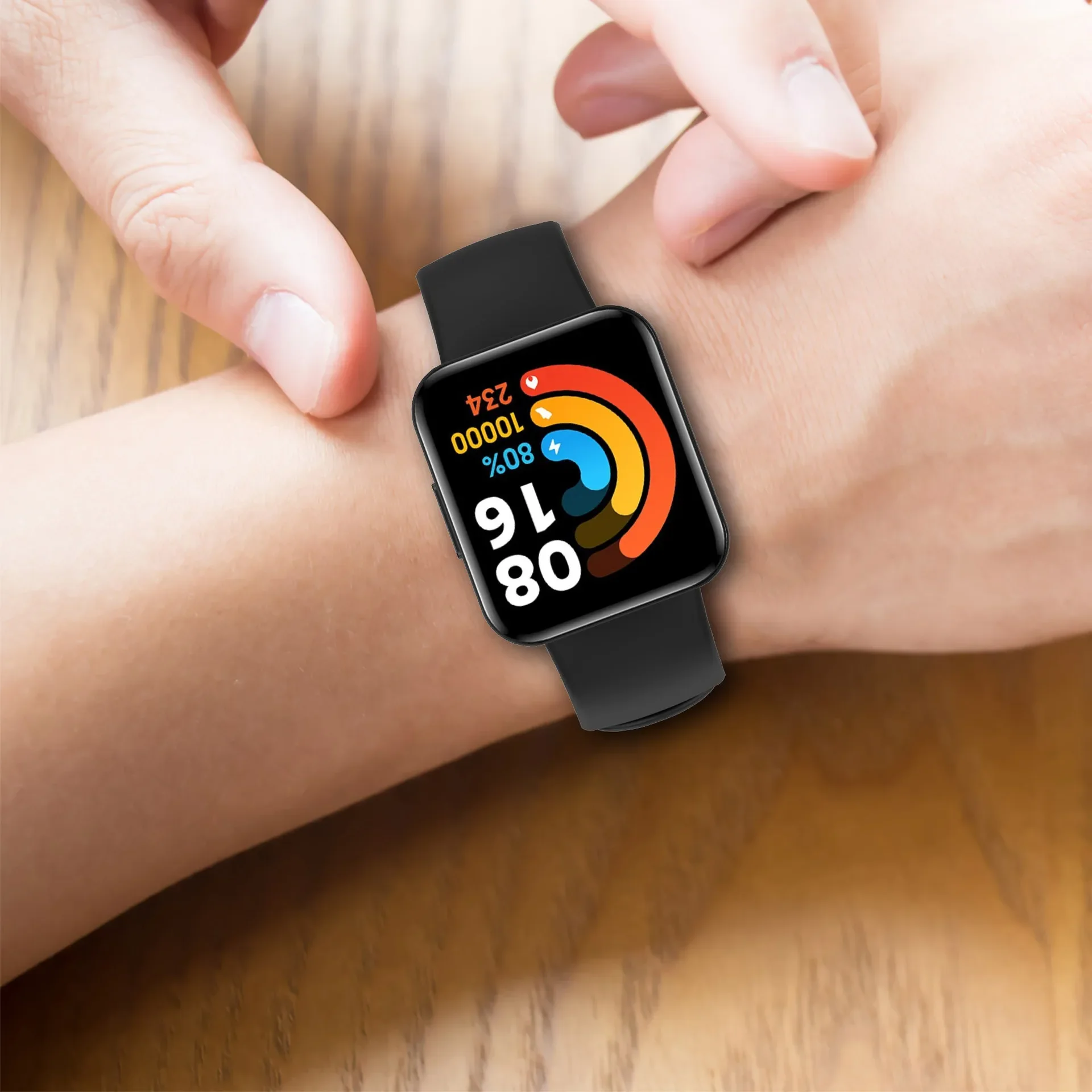 Sport-Silikonarmband für Redmi Watch 2/1 Lite/Horloge 2, offizielles verstellbares Armband für Xiaomi Mi Watch Lite 2/Poco Watch – Detail 7