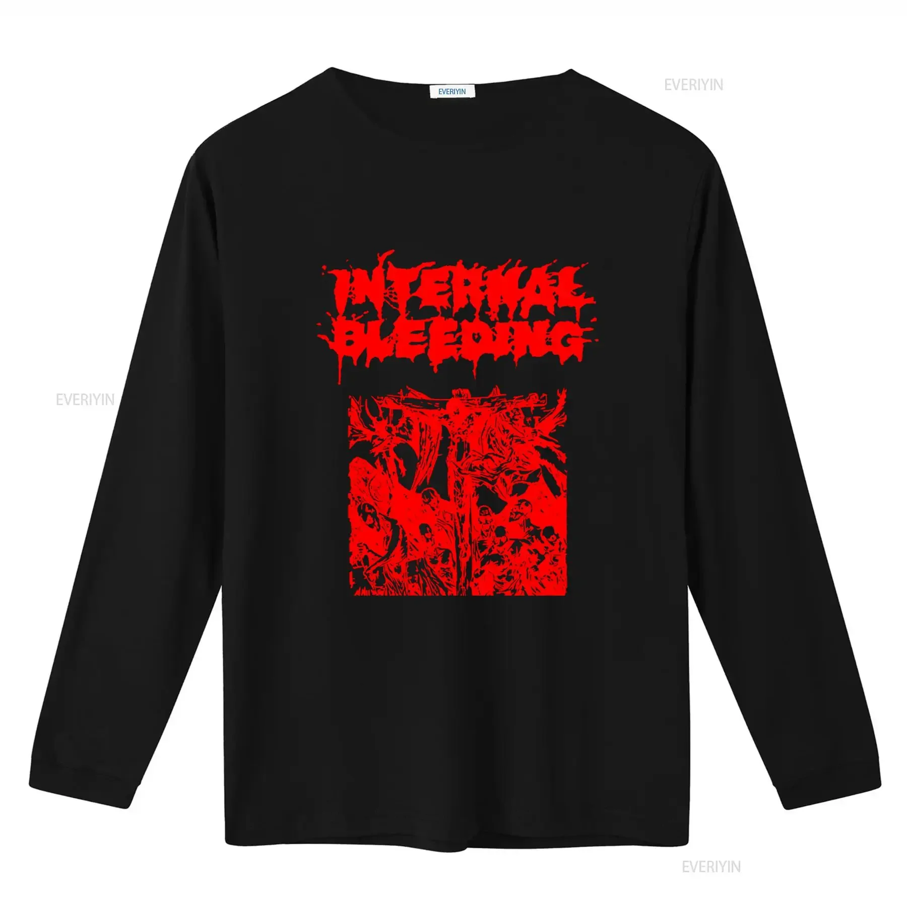 Internal Bleeding Prophet Of The Blasphemies T Shirt Double Sided Print for Rock Band Style vintage Washed Stylish Soft