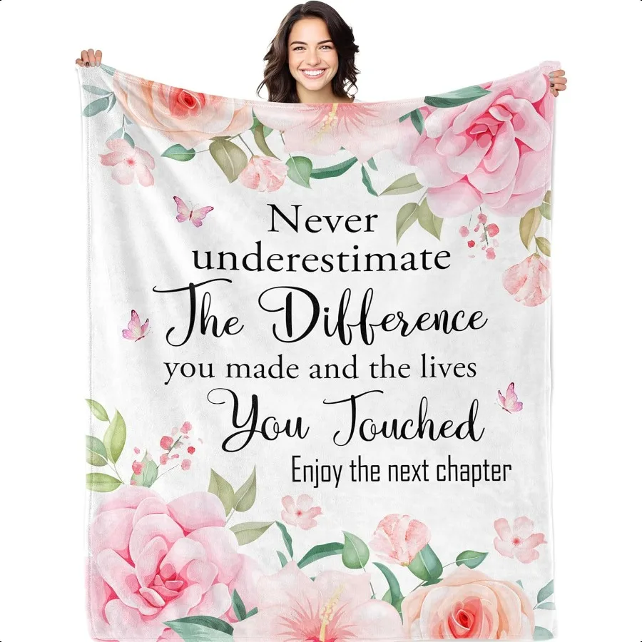 

Retirement Gift for Woman Blanket 50 X 60 Farewell Gifts for Coworkers New Job Farewell Decorations Coworker Leaving Gifts for