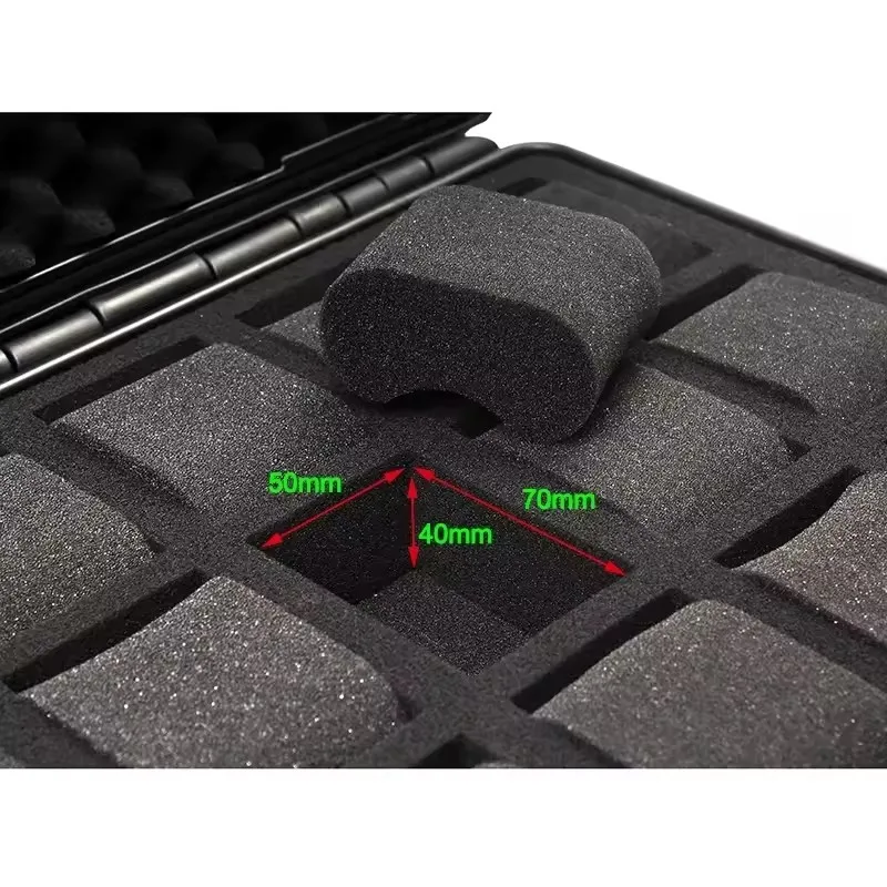 15 Slots ABS Plastic Waterproof Watch Box Portable Safety Equipment Watches Impact Resistant Organizer Storage Tool Case