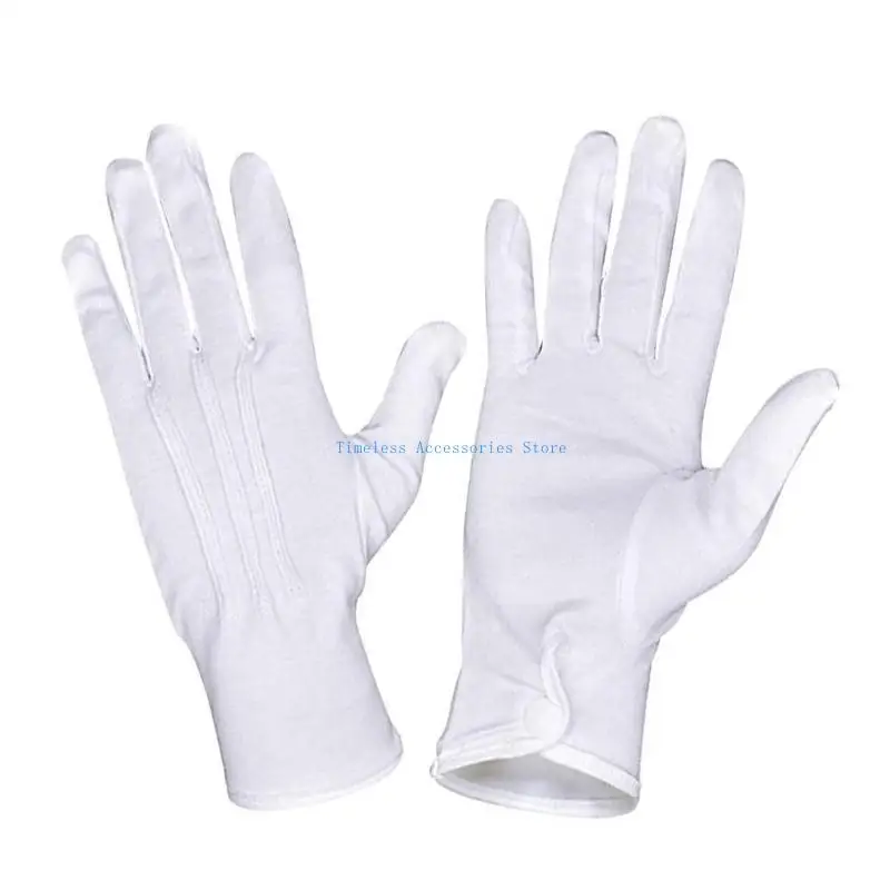 

97QE Adult Size White Gloves for Art Show Uniform Party Show Party Stage Show