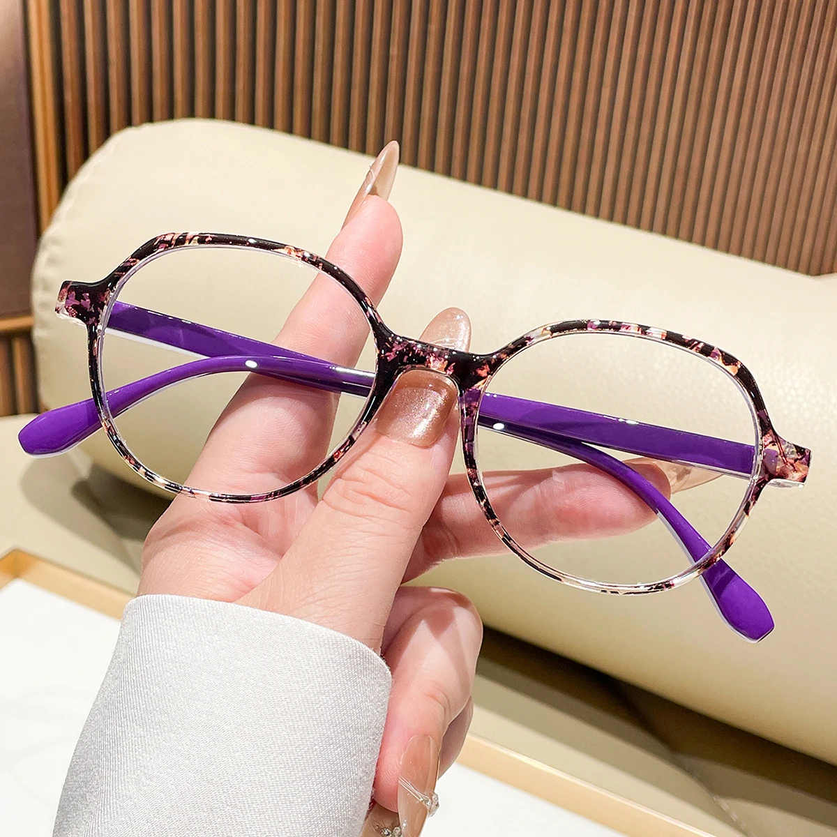 New New Ultra-Light and Simple Women's Plain Glasses with Printed Niche Design for Daily Decoration and Online Reading - Aliexpress Deal