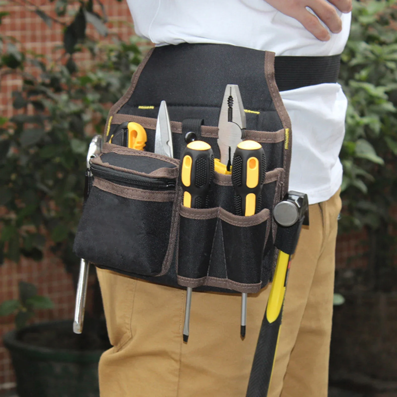 Oxford Cloth Tools Belt Bag Adjustable Professional Tool Pouch Storage Bag for Carpenter Gardener Screwdriver Tools Organizer