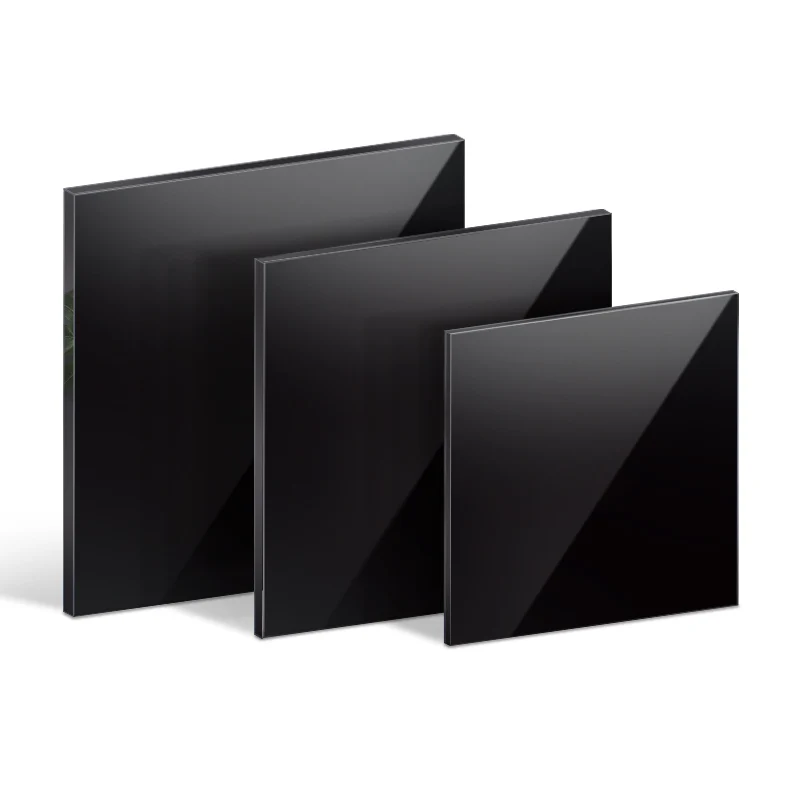 

2mm~10mm Black Acrylic Board Glossy Pure Black Organic Glass Plastic Board Organic Glass PMMA Board