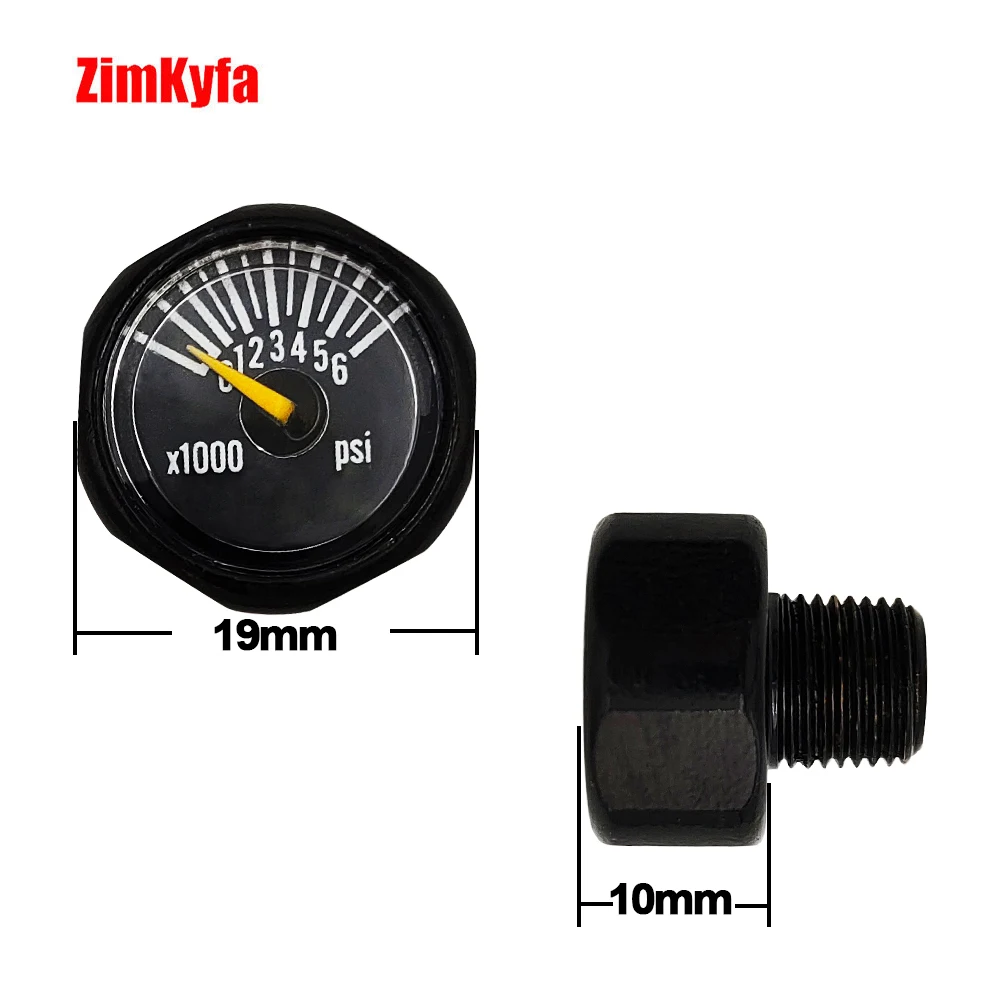 HPA Mini 1/8BSPP 1/8NPT Manometer Manometer Gasflasche Nachfüllregler Armaturen – Detail 20