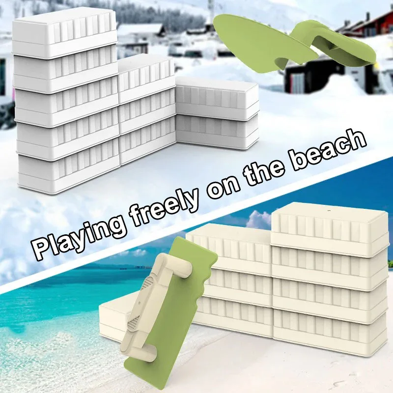 Juego de juguetes de playa de 3 piezas, herramientas de excavación de pala, accesorios de playa, caja de arena para niños, juguetes de verano al aire libre para bebés, juguete de nieve, utilería interactiva