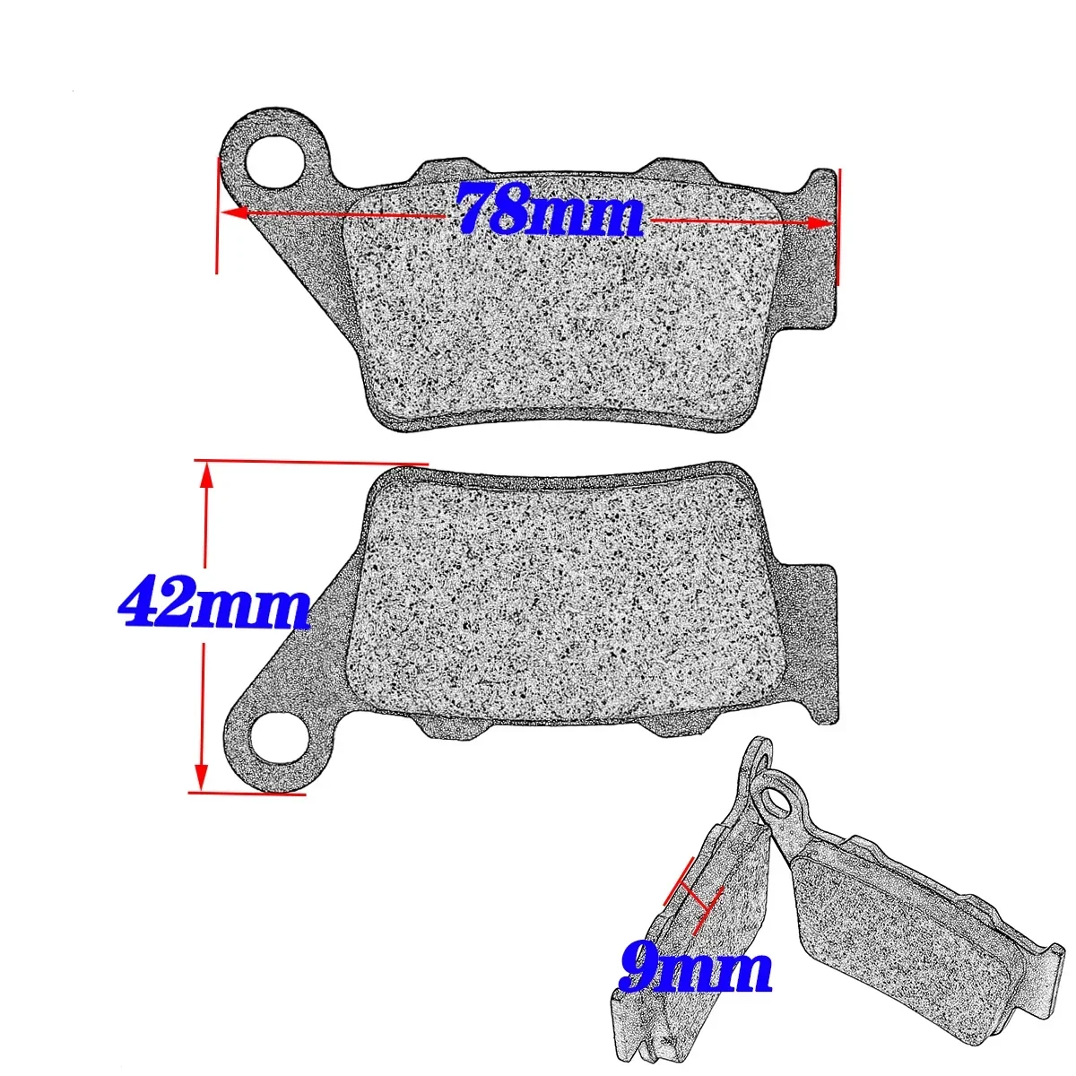 XCMT-Kit de pastillas de freno delanteras y traseras para motocicleta, accesorios para Yamaha XT660R 2004-2010, APRILIA Pegaso 650, prueba Ie 2006-2008