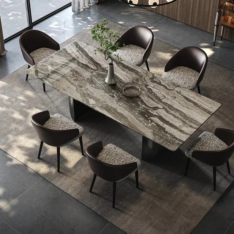 

Luxury Modern Dining Tables Kitchen Sedentary Conference Designer Living Room Table Balcony Mesa De Jantar Home Furniture