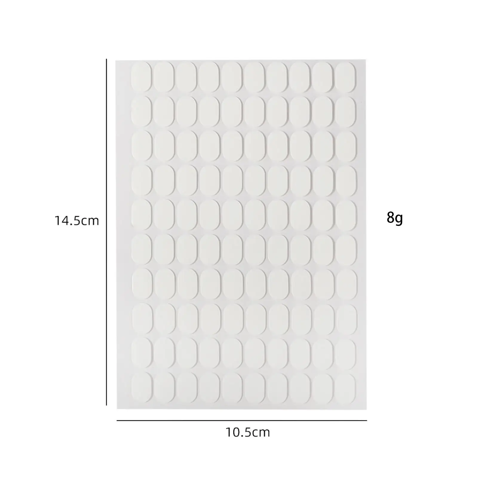 Ruban de montage Double face à pression sur les onglets collants pour ongles, outil de manucure transparent pour pratiquer le support des ongles et une utilisation en Salon