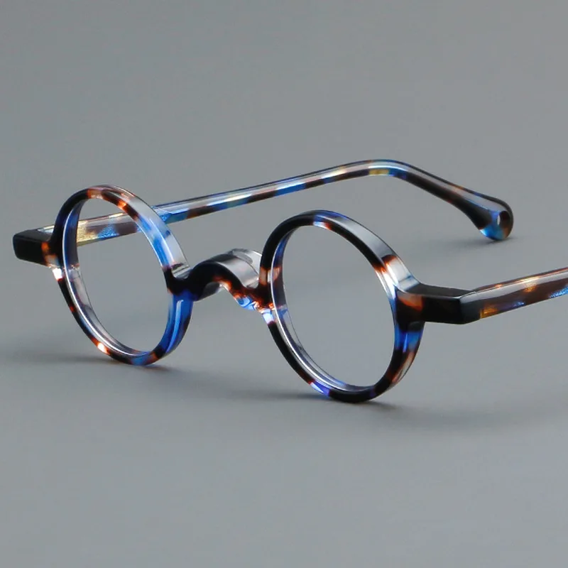 

Round Acetate Glasses Frame Men Women Handmade Eyeglasses Frame Luxury Brand Designer Eyewear Customize Prescription