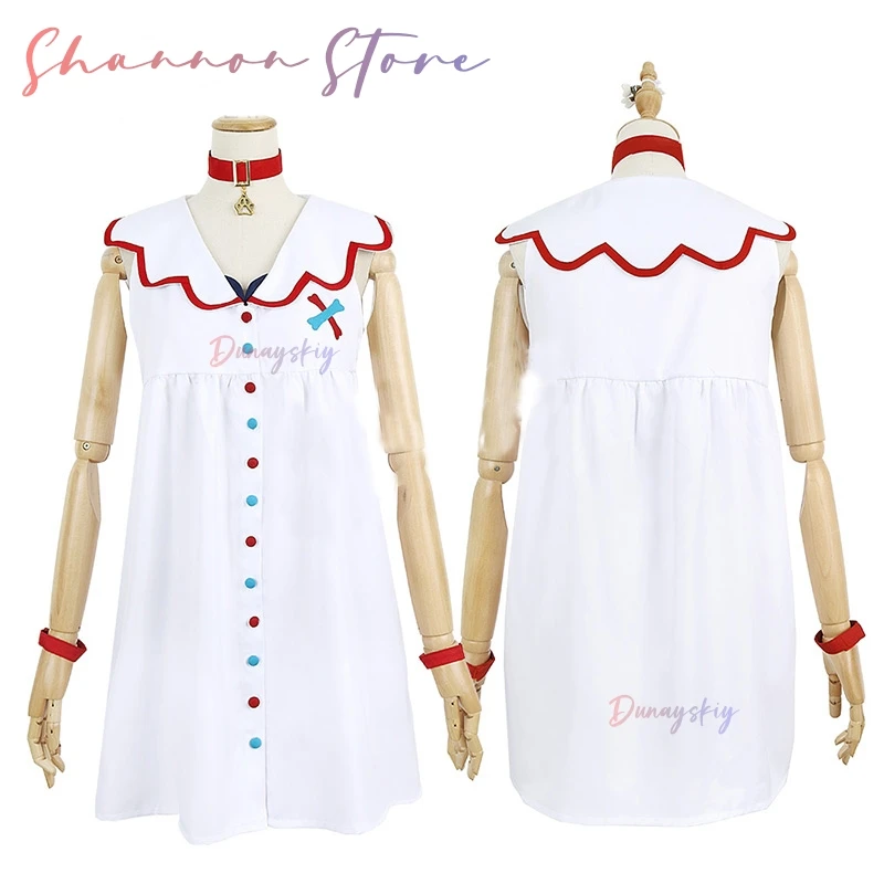 أنيمي Inugami Korone تأثيري كوسبفريه المرأة فستان لطيف معطف الزي الرسمي مجموعة اكسسوارات هالوين كرنفال ملابس الحفلات