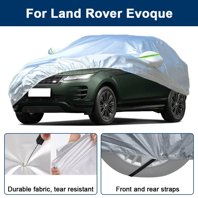 

Outdoor Full Car Cover For Land Rover Evoque with Reflective Strips Waterproof Snowproof Dustproof UV Protection Auto Accessory