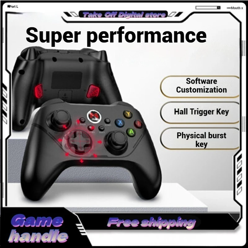 

Wireless Gamepad Hall Linear Trigger 2.4g Wireless Macro Programming Back Key High Precision Joystick Leisure Entertainment