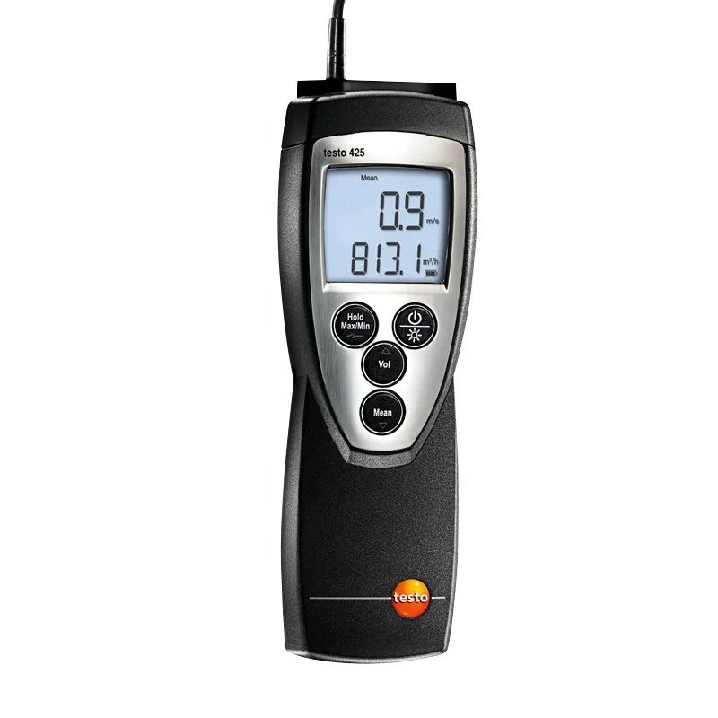 compact testo 425 thermal digital anemometer with flow probe Order-Nr. 0560 4251