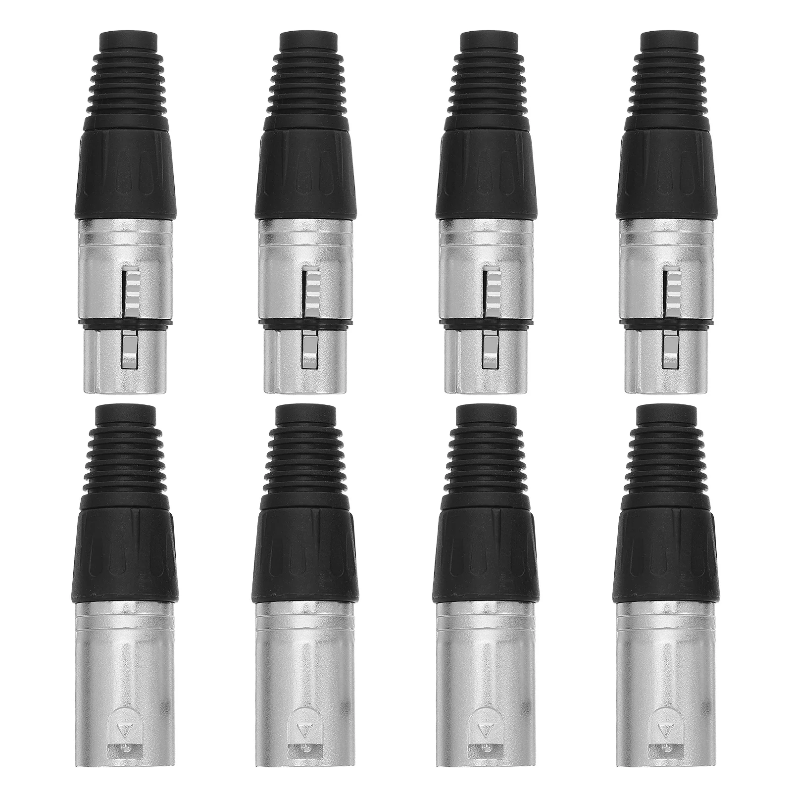 

1 set 1 Set Xlr Connector Microphone Plug Solder Type Balanced Audio Connectors Male Female For Studio Stage Recording Durable