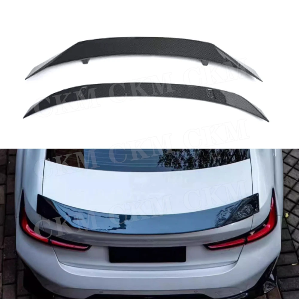 For BMW G20 CMST Sport 2023+ C Style Rear Boot Spoiler Trunk Trim Wings Dry Carbon Fiber Lid Spoiler Wing Car Tailgate Body Kits