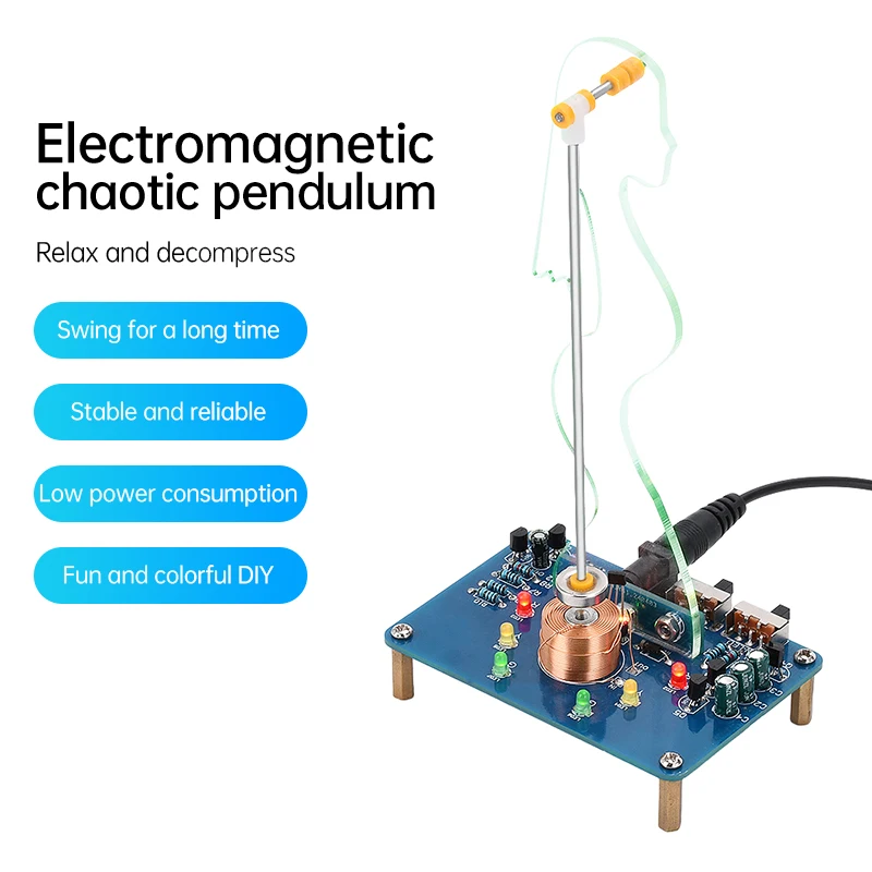 DIY Electronic Swing Kit Electromagnetic Swing Induction Teaching and Practical Training Welding Exercise Parts DC 5V