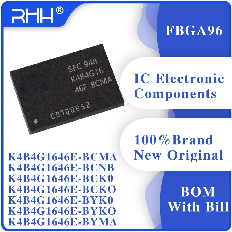 5pcs K4B4G1646B-BCMA K4B4G1646D-BCK0 K4B4G1646E-BCNB K4B4G1646E-BMMA K4B4G1646E-BYMA K4B4G1646E-BYKO K4B4G1646E-BYK0