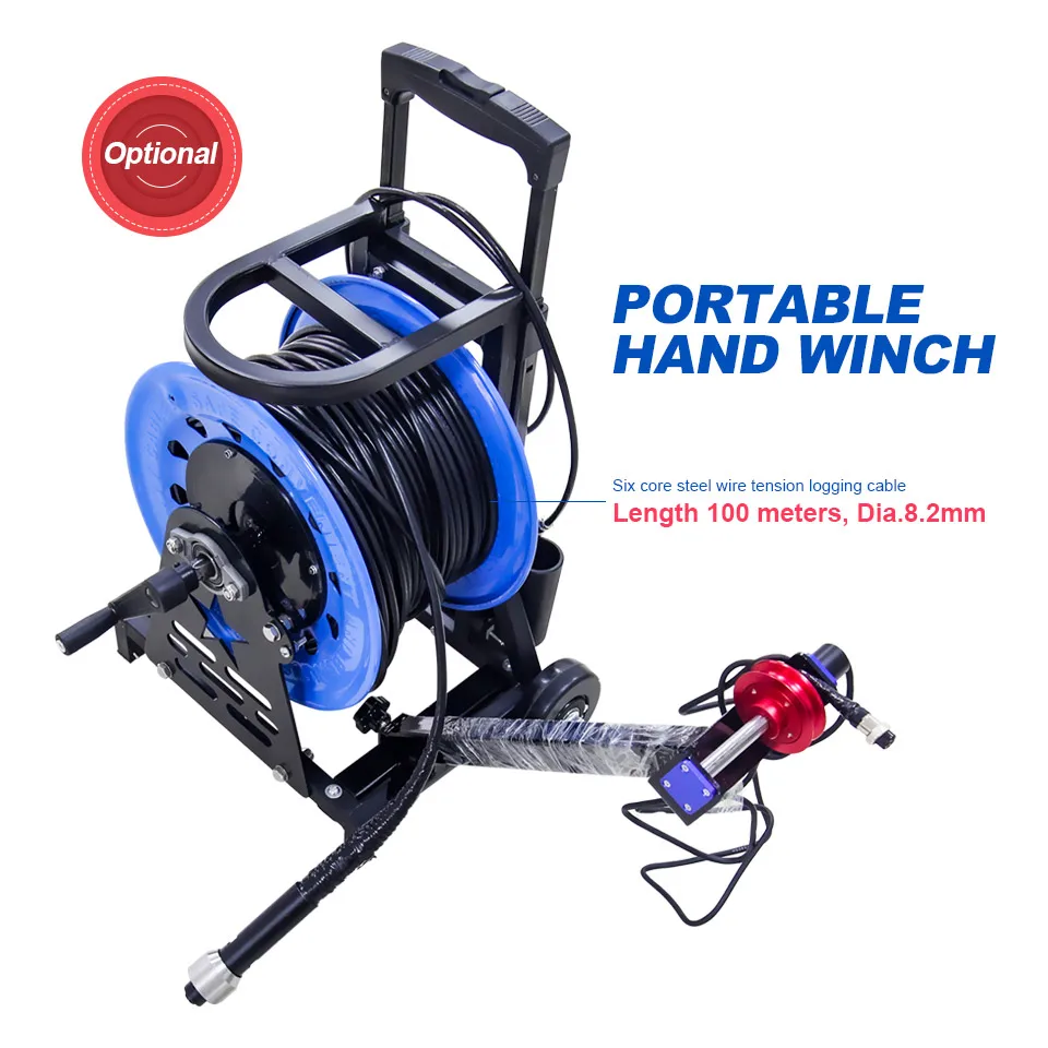 ماسح ضوئي لمياه الآبار العميقة، فحص البئر، كاميرا جديدة خفيفة الوزن تحت الأرض، كابل 300 متر