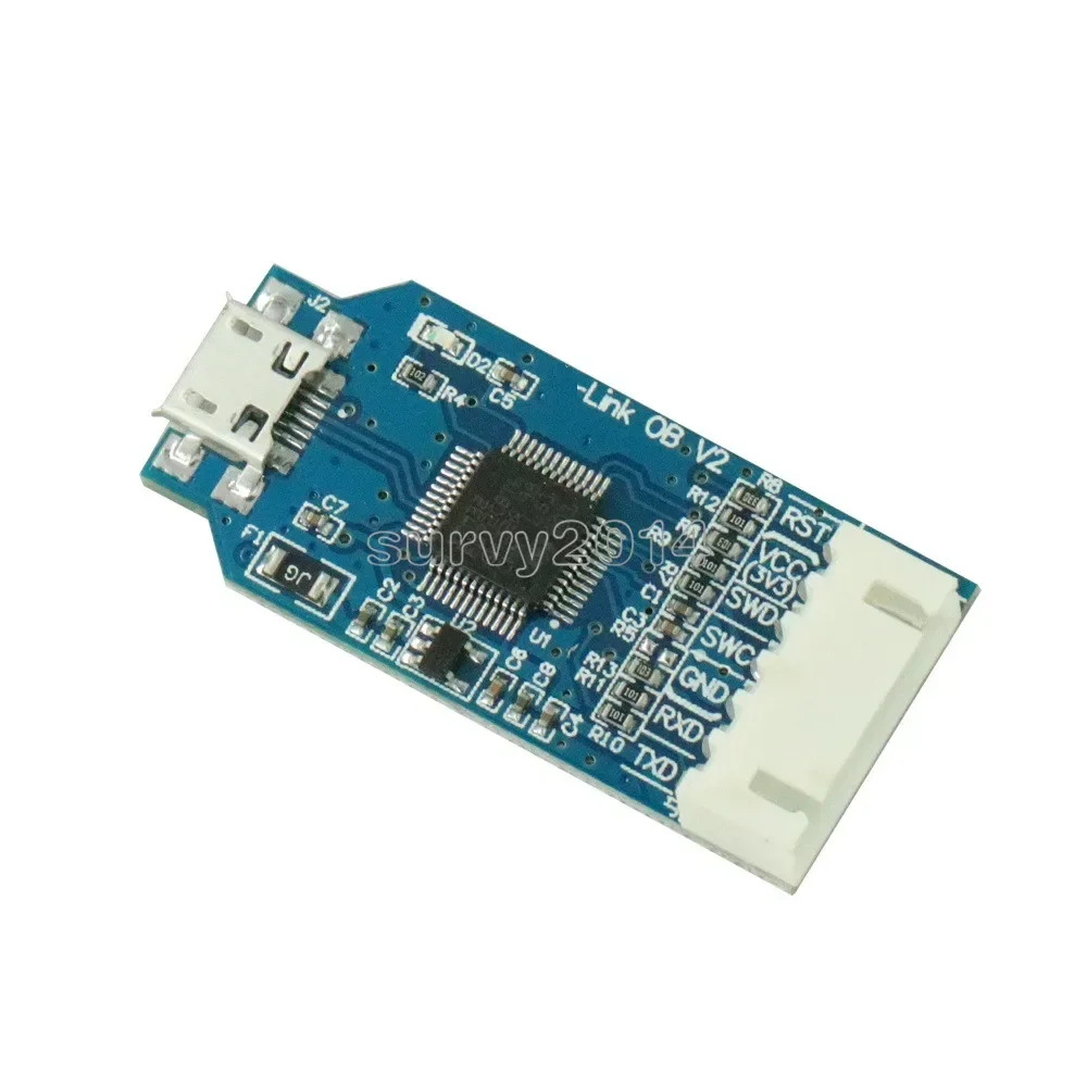 OB ARM Emulator Debugger Programmer Downloader Replace V8 SWD M74 for Arduino J-Link with Micro USB Cable 4 Pin Jumper Wire