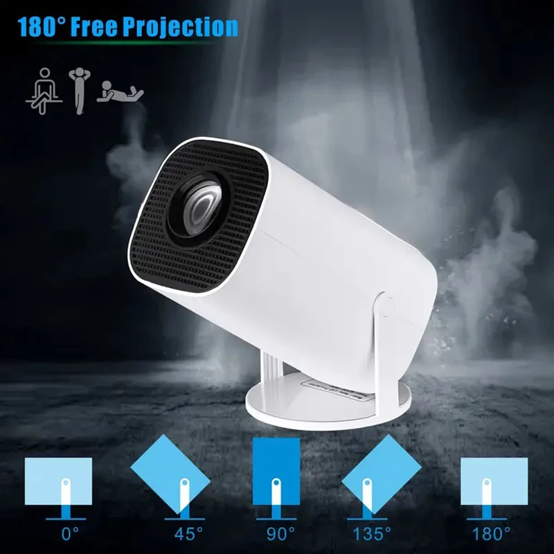 P30 Smart Mini Projector Android 11 WiFi6 Support 4K 1080P BT5.0 Projectors 1280*720P Home Cinema Portable Projector