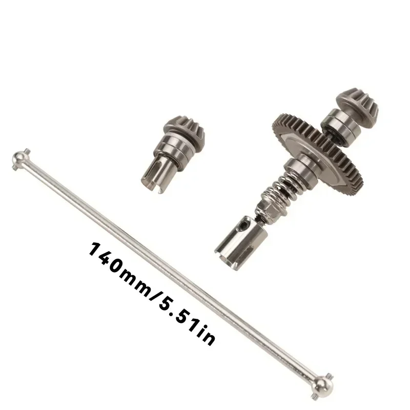 

ForWltoys 144001 144002 144010 124007 124017 Sliper Clutch Central Drive Shaft Adjustable Motor Mount Metal Steel Upgrade Parts