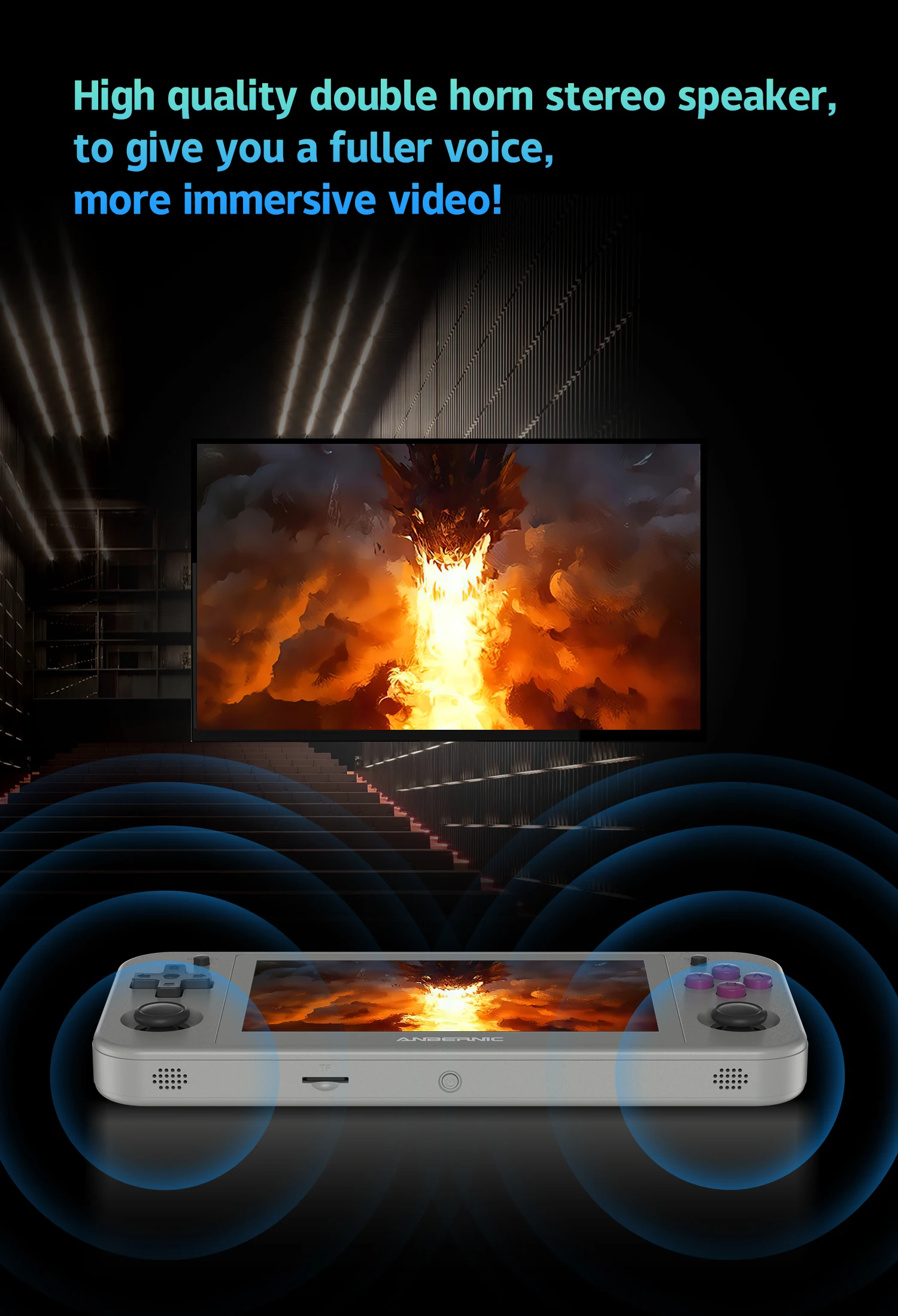 ANBERNIC RG505 Handheld Game Console Android 12 System Unisoc Tiger T618 4.95-INCH OLED With Hall Joyctick OTA Update Gift - Image 7