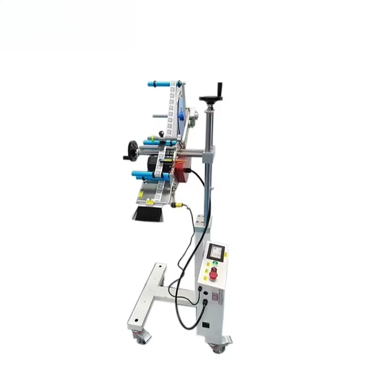 High-Performance Auomatic Production Assembly Line High-Speed Plane Labeling Machine Head Label Applicator Bottles Bags Metal