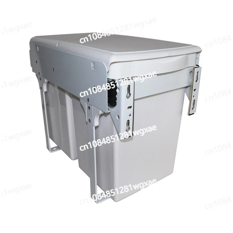 Kitchen Cabinets, Sinks, Classification, Pull-up Double Tube Embedded Trash Cans, Square Cabinets