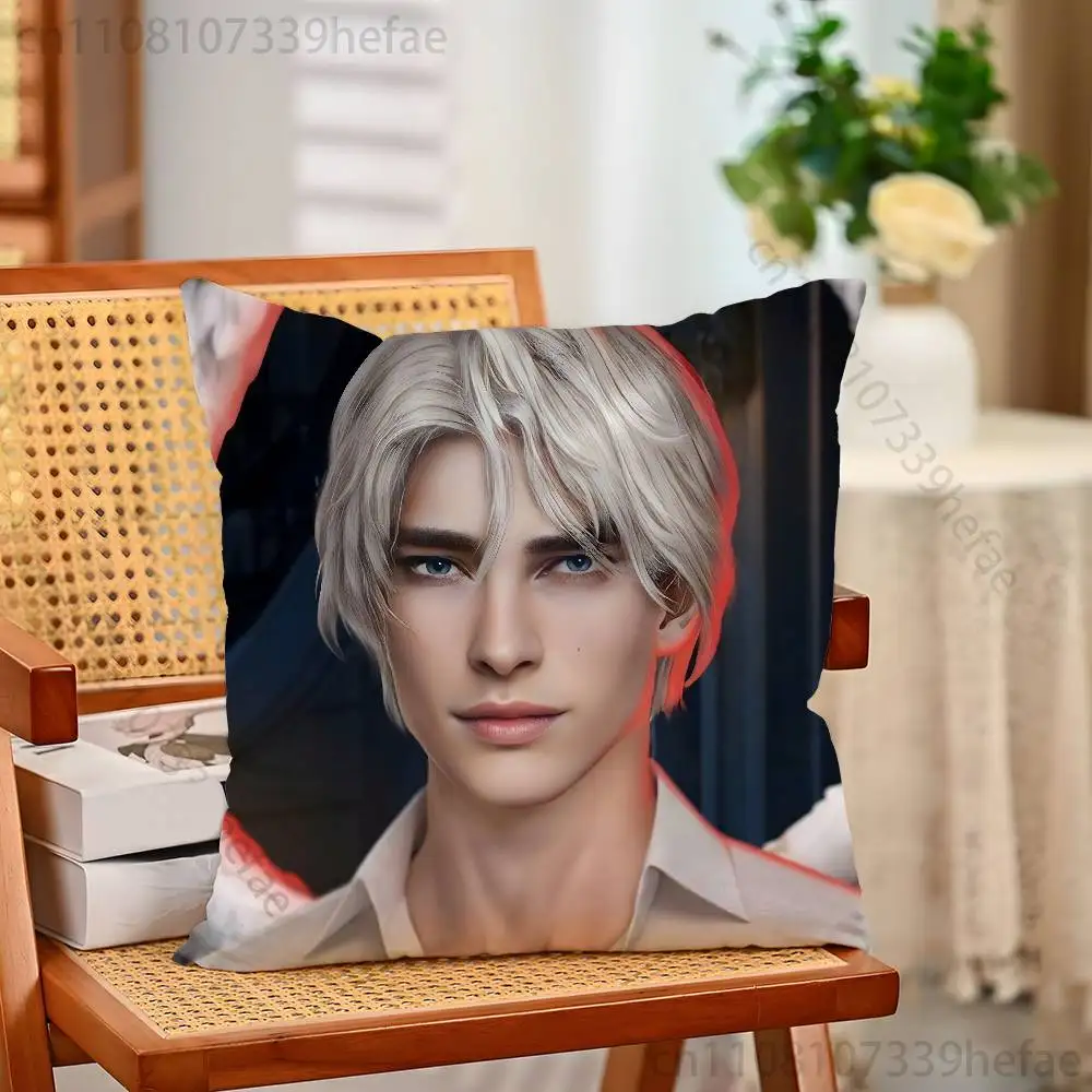 Game Romance Clubs Kissenbezüge für Schlafzimmer, Wohnzimmer, Sofa, Heimdekoration, Polyester-Kissenbezug mit Reißverschluss – Detail 4