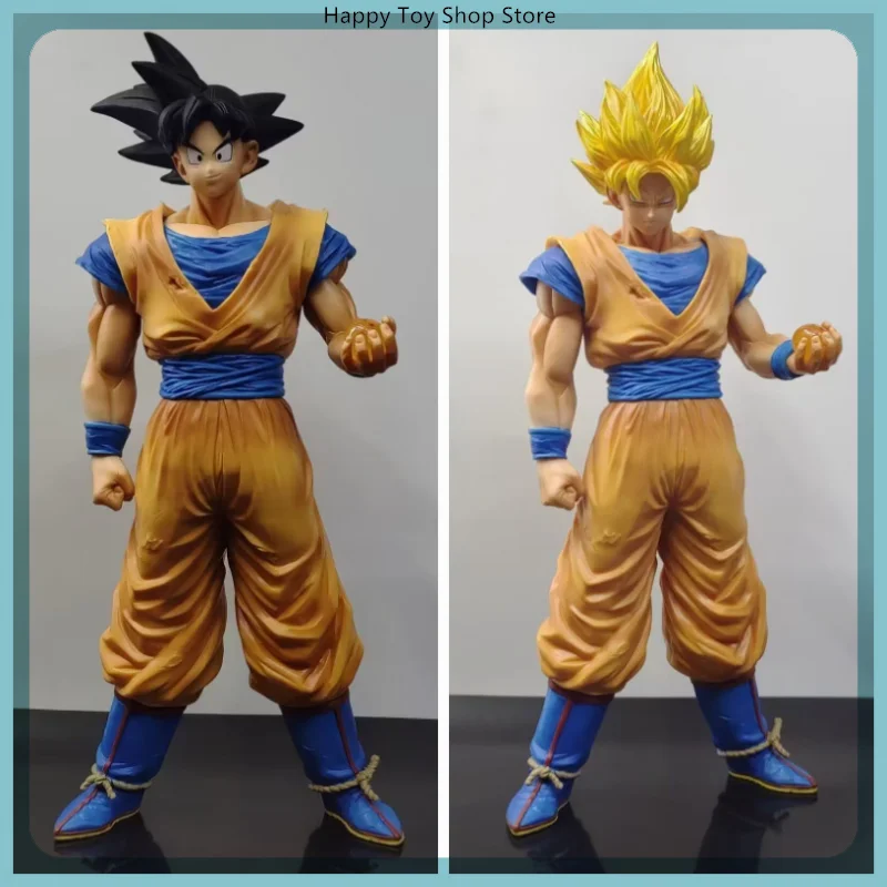 

31cm Dragon Ball Super Saiyan Goku Take The Dragon Ball Anime Figure Model Statue Boy Collection Desktop Decoration Ornament Toy