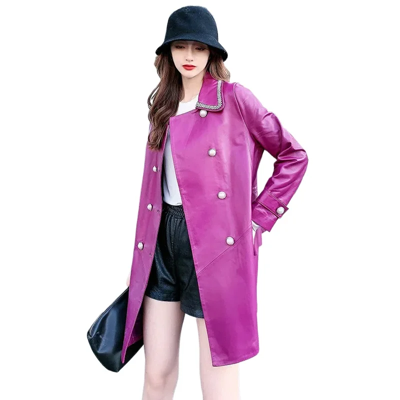 Tajiyane Real Leather Jacket Women Loose Genuine Leather Jackets for Women 2023 Casual Leather Coat Korean Streetwear Chaquetas