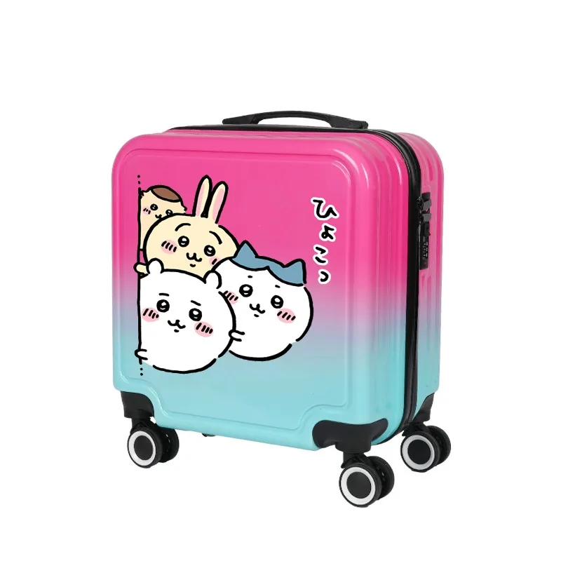 Chiikawa Trunk Hachiware Usagi Anime Large Capacity 18 In Suitcase Cartoon Student Lockbox Cute Draw Bar Box Wholesale Available