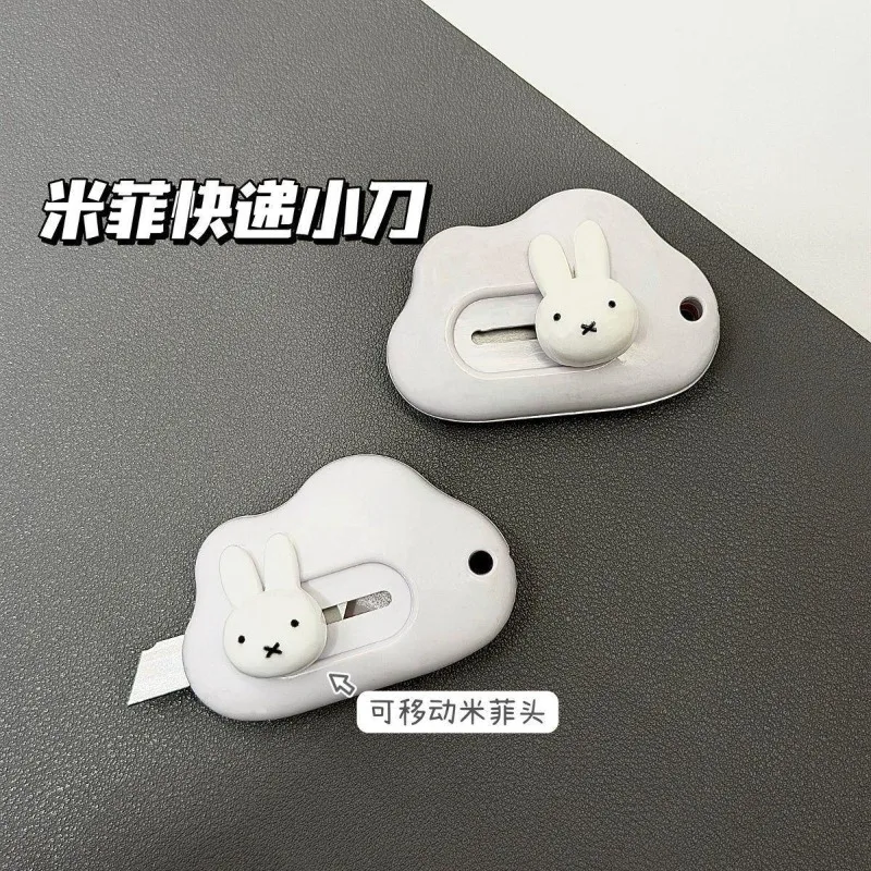 Ins Cartoon Creative Miffy Rabbit Art Knife Cute Portable Student Handmade Paper Cut Express Box Opener Knife Personality DIY view 4