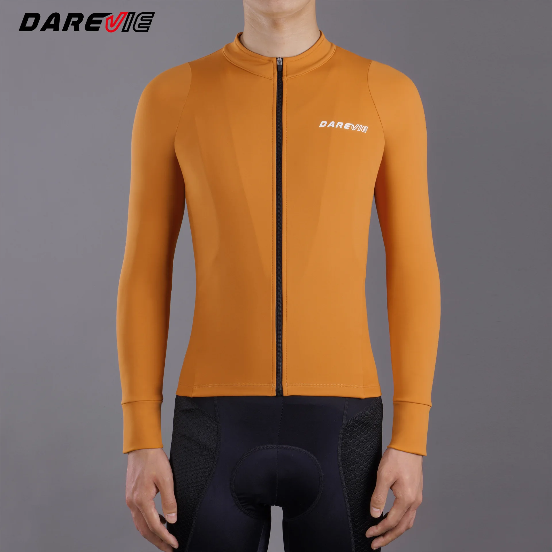 

Darevie Winter Warm Cycling Long Sleeve Top Stand Collar Coat Outdoor Sports